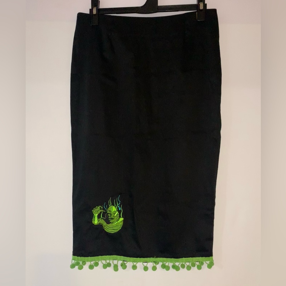 Zombie Kitten Originals Pom-Pom Creature from Black Lagoon Pencil Skirt Size M